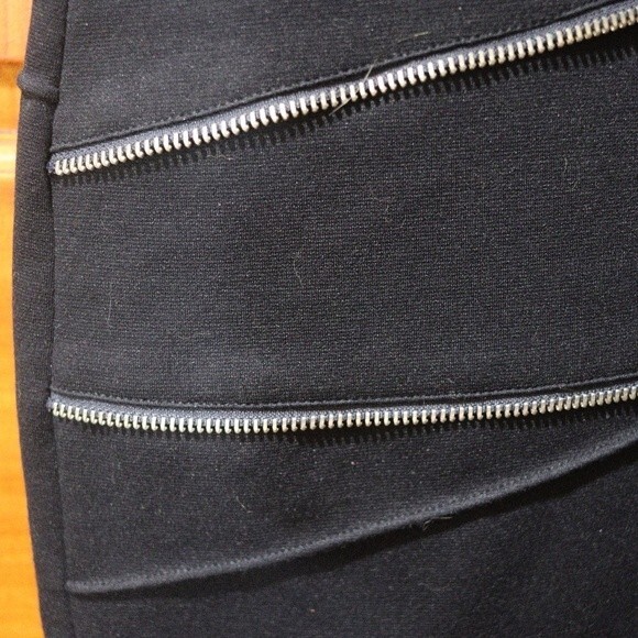 Michael Michael Kors Navy Blue Bodycon Dress Zip Detail Edgy Career NWT 14 - Picture 6 of 12